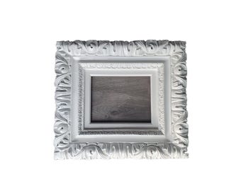 Baroque 8x10 White Picture Frame: Cottage Chic Wall Decor