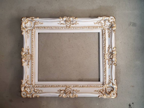 16x20 Wedding Frame With Gold Accent, Baroque Mirror, Shabby Chic Frame for  Canvas or Art Paint, Large Pictures Frames - Etsy