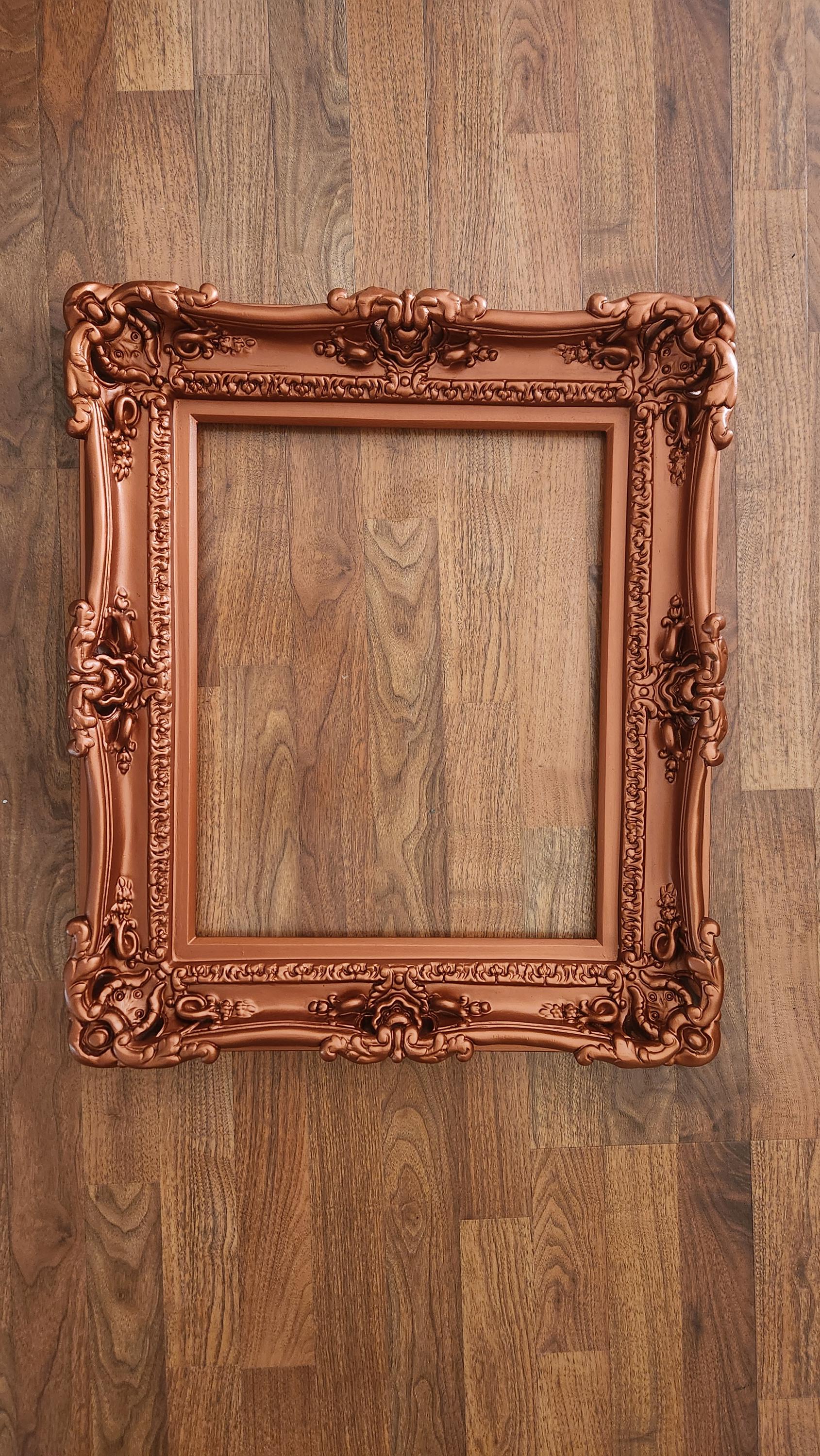 20x24 Copper Ornate Baroque Picture Frame: Victorian Wedding Decor