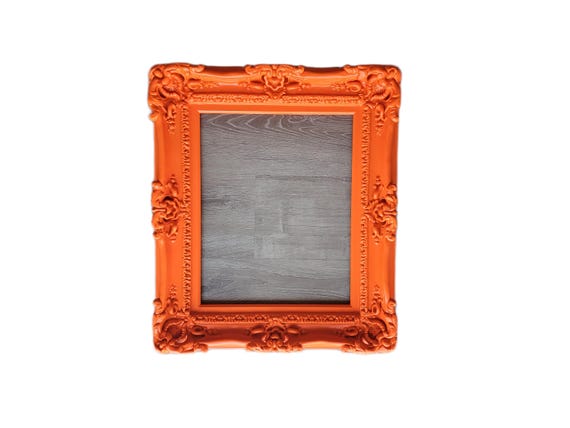 Handmade Neon Orange Baroque Picture Frame 12x16 - Etsy