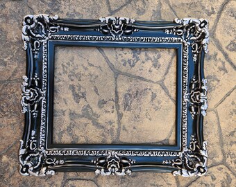 16x20 Black Baroque Picture Frame: Ornate Colonial Style - Etsy