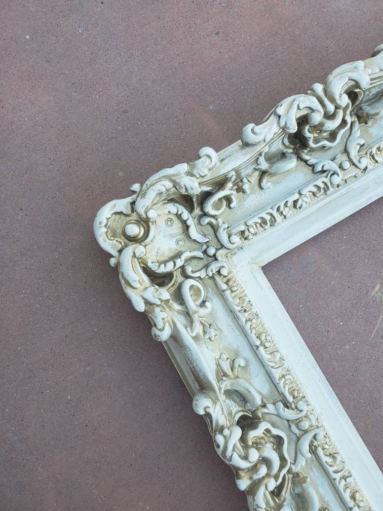 8.5x11 Vintage Frame, Champagne Old Style, Baroque Picture 8.5x11 Vintage Frame, Champagne Old Style, Baroque Picture
