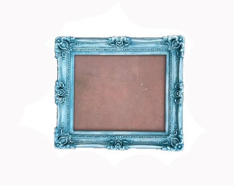 20x24 Vintage Teal Crackled Baroque Picture Frame