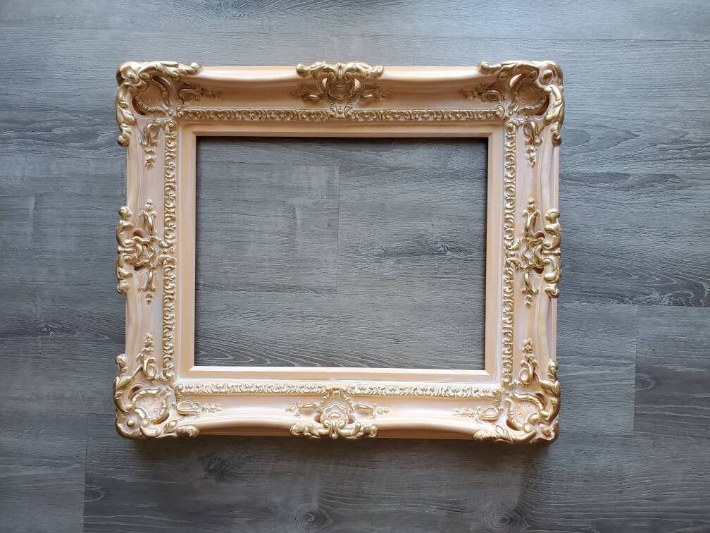 12x16 Vintage Gold Ornate Art Frame, Decorative Baroque Wall Picture Frame