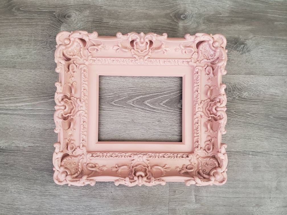 8x10 Pink Picture Frame Baroque Kids Frame Art Wall Frame Etsy