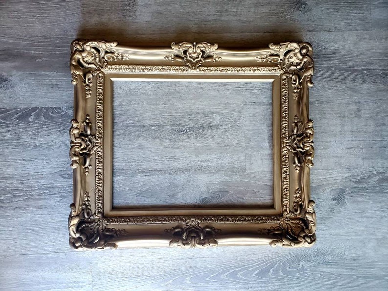 16x20 Vintage Bronze Picture Frame Decorative Ornate Wall Etsy