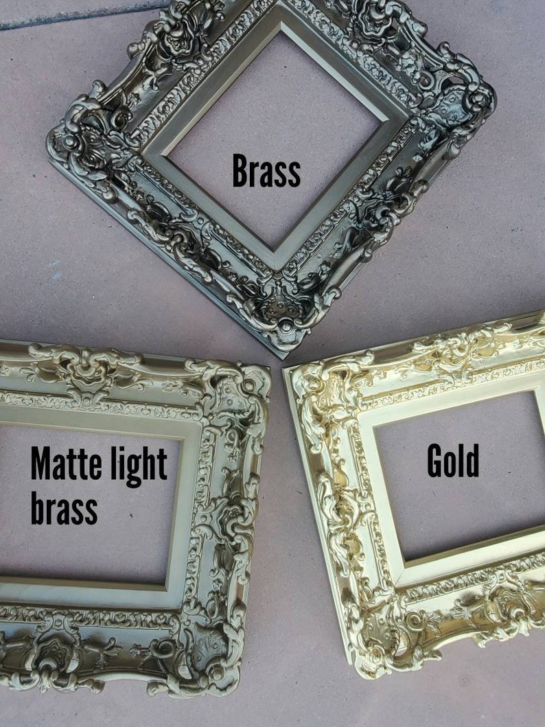 8x10 Baroque Picture Frame Art Frames Wall Ornate Frames Etsy