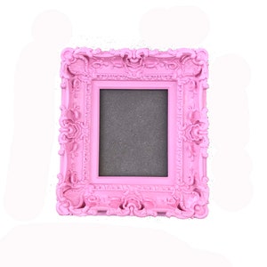 8.5x11 Pink Baroque Picture Frame: Shabby Chic Art, Baby Room Decor