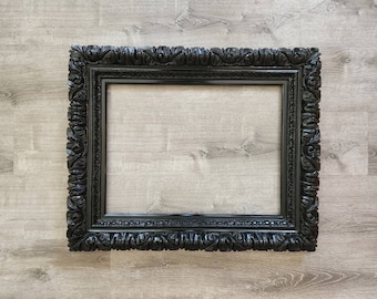 Handmade 20x24 Black Ornate Baroque Picture Frame