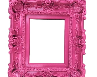 Berry Pink Baroque Picture Frame: Ornate Wall Art, 8x10