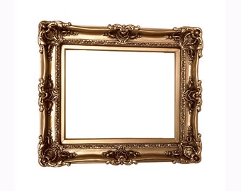 12x16 Vintage Bronze Picture Frame: Handmade French Baroque Style
