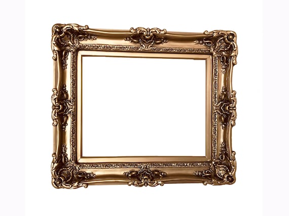 12x16 Vintage Bronze Picture Frame: Handmade French Baroque Style