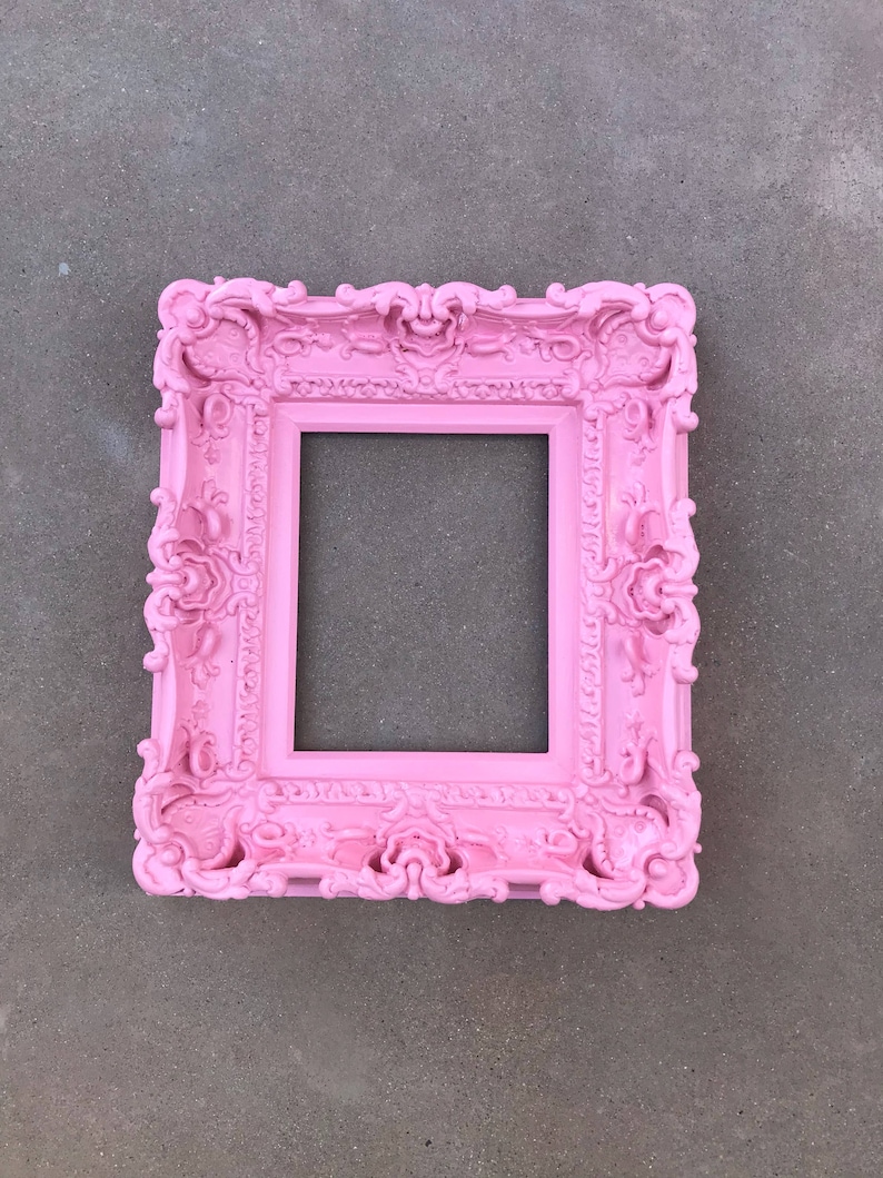 Picture Frame Shabby Chic Photo Frames Art Frames Wall frame Wedding Frames Baroque Frame 8x10 Pink Frame Cottage Chic Frame