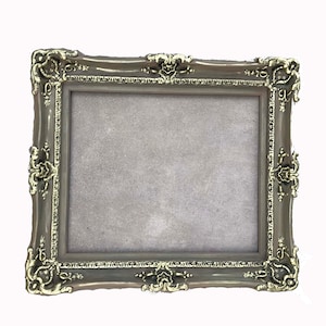 20x24 Handmade Baroque Picture Frame: Vintage Oregano Green with Gold