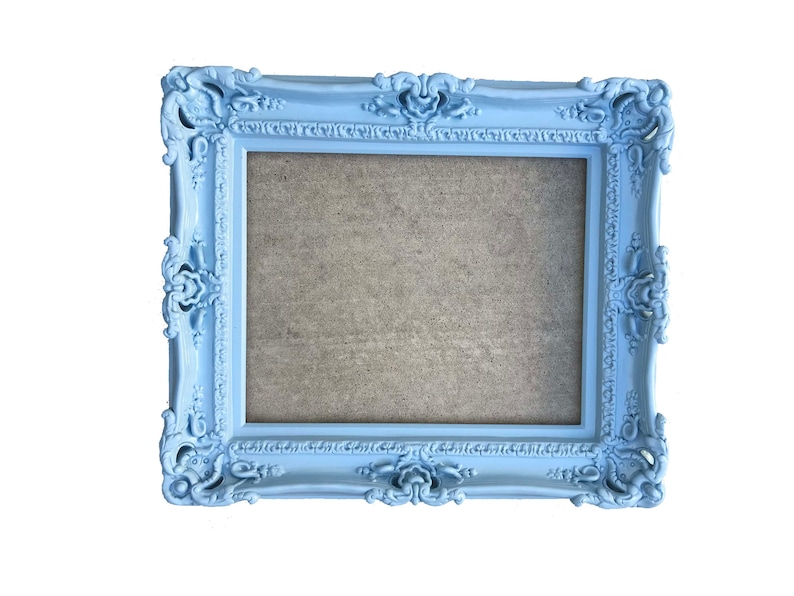 16x20 Baby Blue Picture Frame Baroque Mirror Shabby Chic Etsy