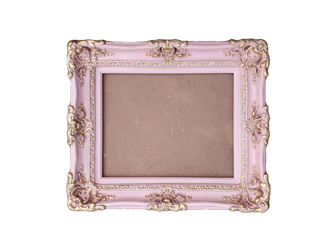 16x20 Baby Pink Gold Picture Frame Shabby Chic Ornate Wall Etsy