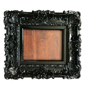 8.5x11 Black Baroque Picture Frame: Ornate Wall Art