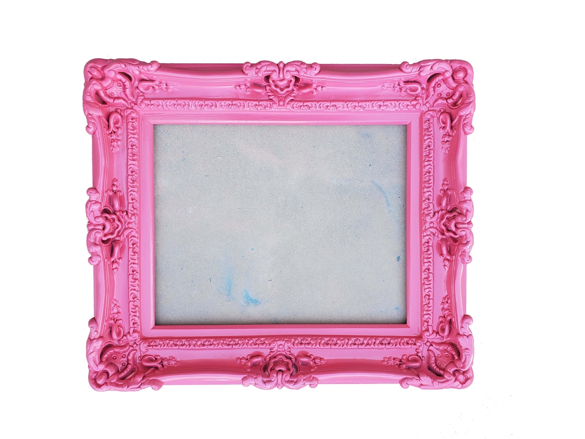 16x20 Hot Pink Ornate Picture Frame Wall Mirror Baroque Etsy