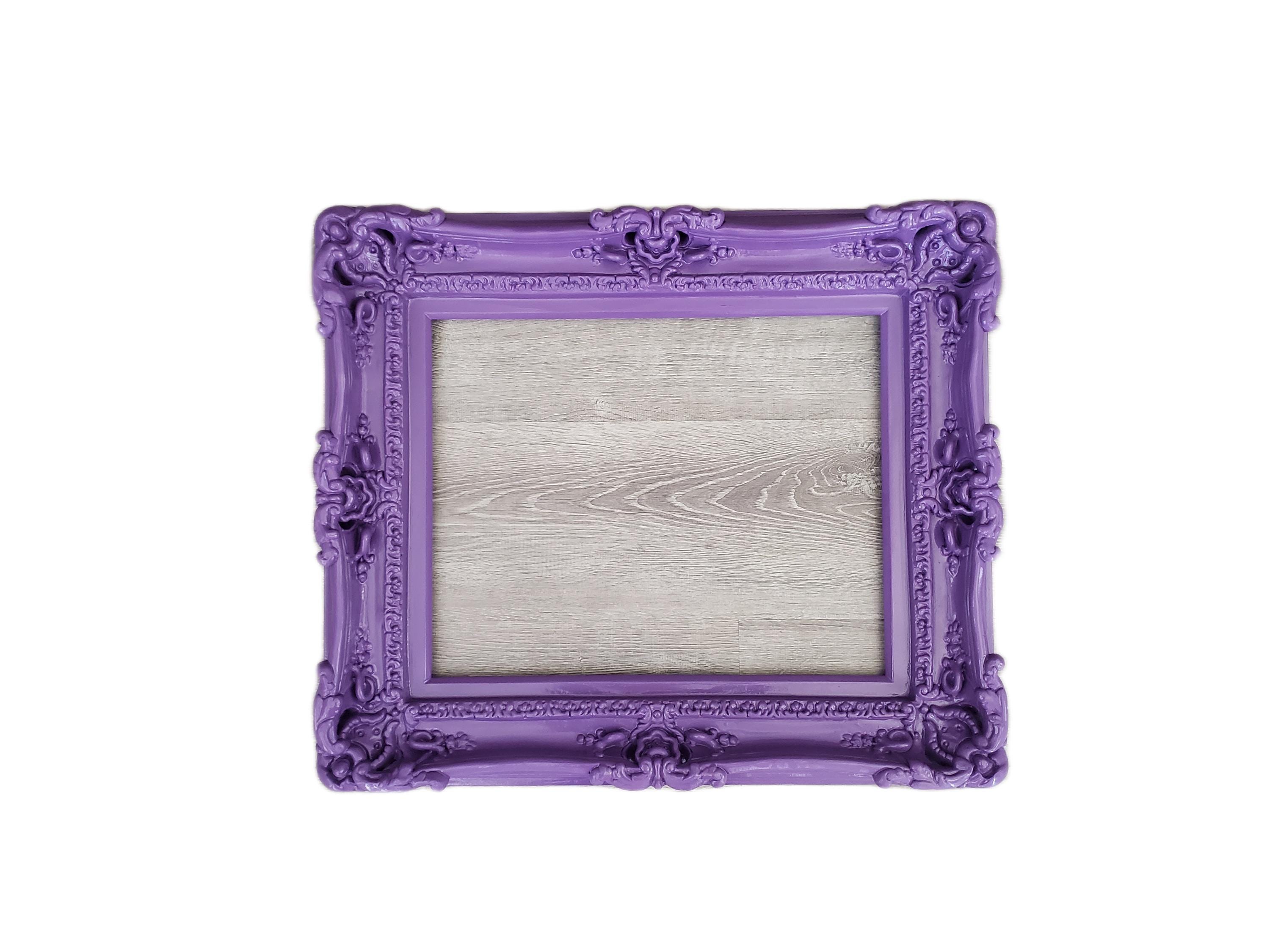 Handmade 11x14 Purple Baroque Picture Frame: Ornate Wall Decor - Etsy