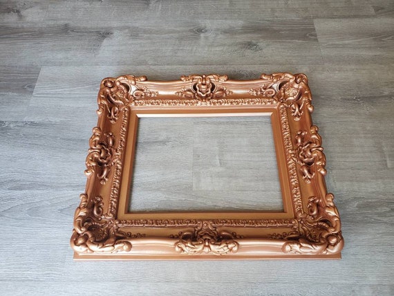 Handmade Copper Baroque Picture Frame 12x16: Ornate Wall Decor - Etsy