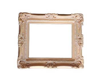 Handmade Cottage Chic Picture Frame: Distressed Peach, 12x16