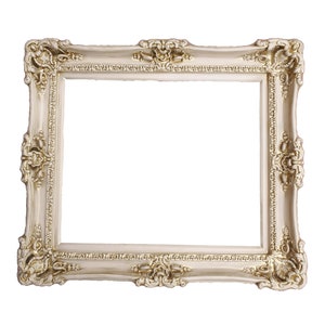 16x20 Distressed Frame, Vintage Frame, Shabby Chic Frame,  Baroque Style, Ornate Wedding Frame, Cottage Chic Decor, Artwork,  Champagne