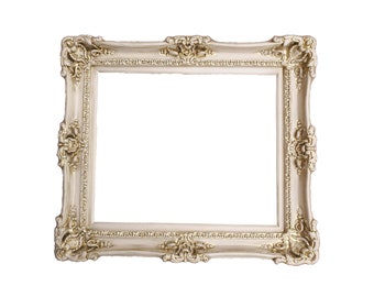 Handmade Champagne Baroque Frame: Ornate Cottage Chic Decor (16x20)