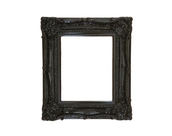 16x20 Baroque Black Frame: Ornate Gothic Design Style