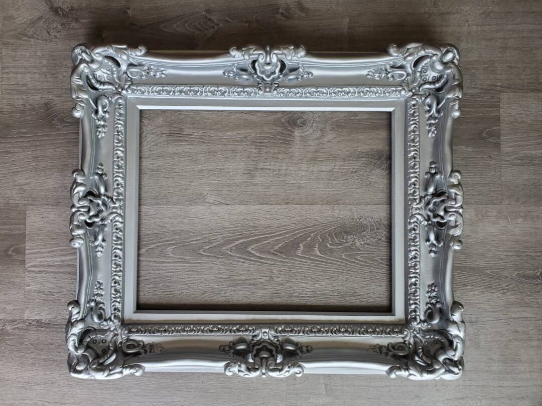16x20 Wedding Photo Silver Frame Wall Baroque Picture Frame Etsy
