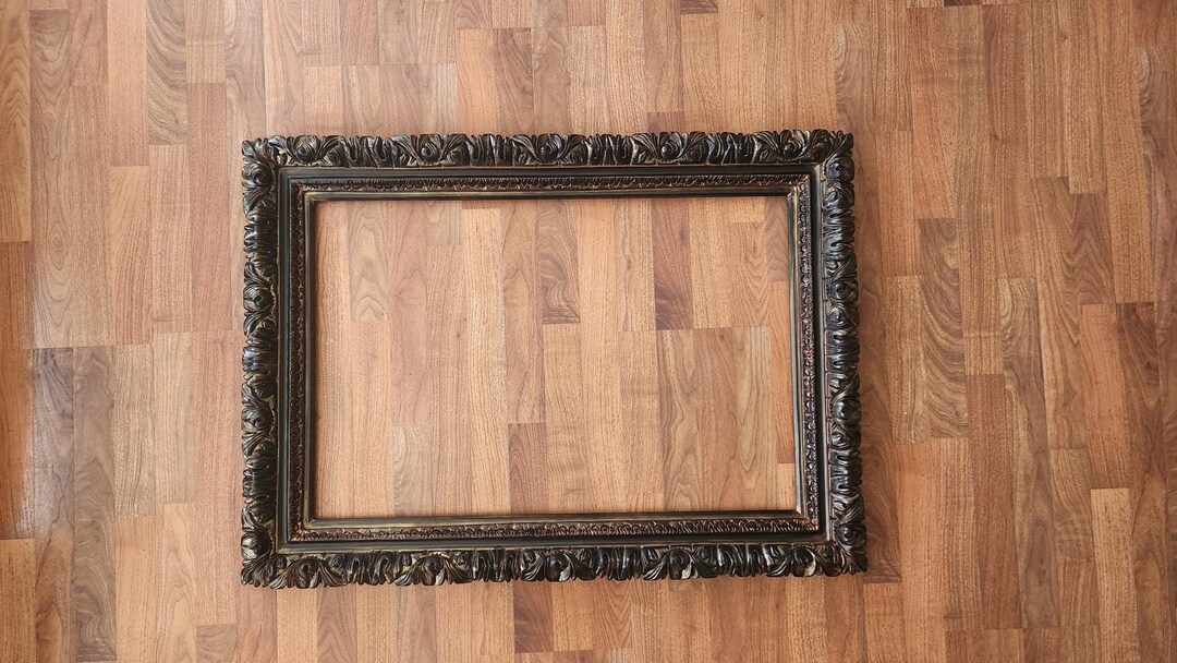 24x36 Ornate Elegant Wall Baroque Frame Canvas Print Living Room