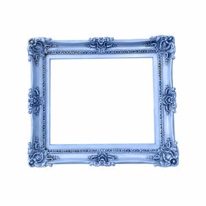 16x20 Vintage Baby Blue Picture Frame, Antique Blue Frame, Ornate Wall Frame, Kids Gift, Baroque Frame, Photo Frame, Original Classic Frame