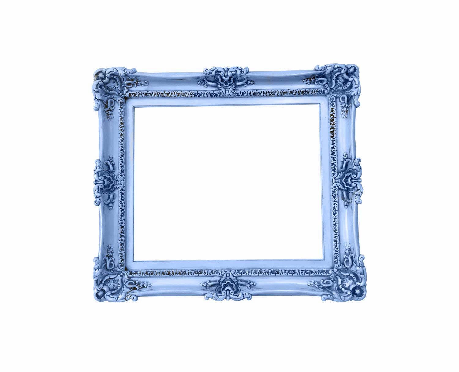 Framing 16x20 Frame Vintage Country Blue Plastic with Decorative