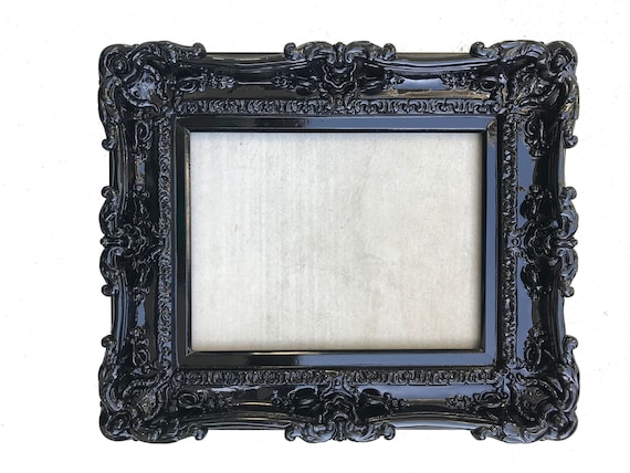 12x16 Black frame wall mirror frame canvas artwork painting