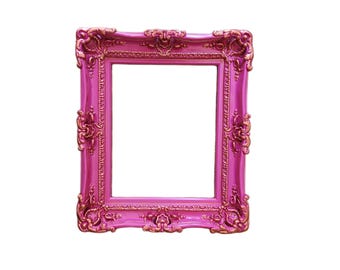 Diva Pink Ornate Picture Frame: Colonial Baroque Style (16x20)