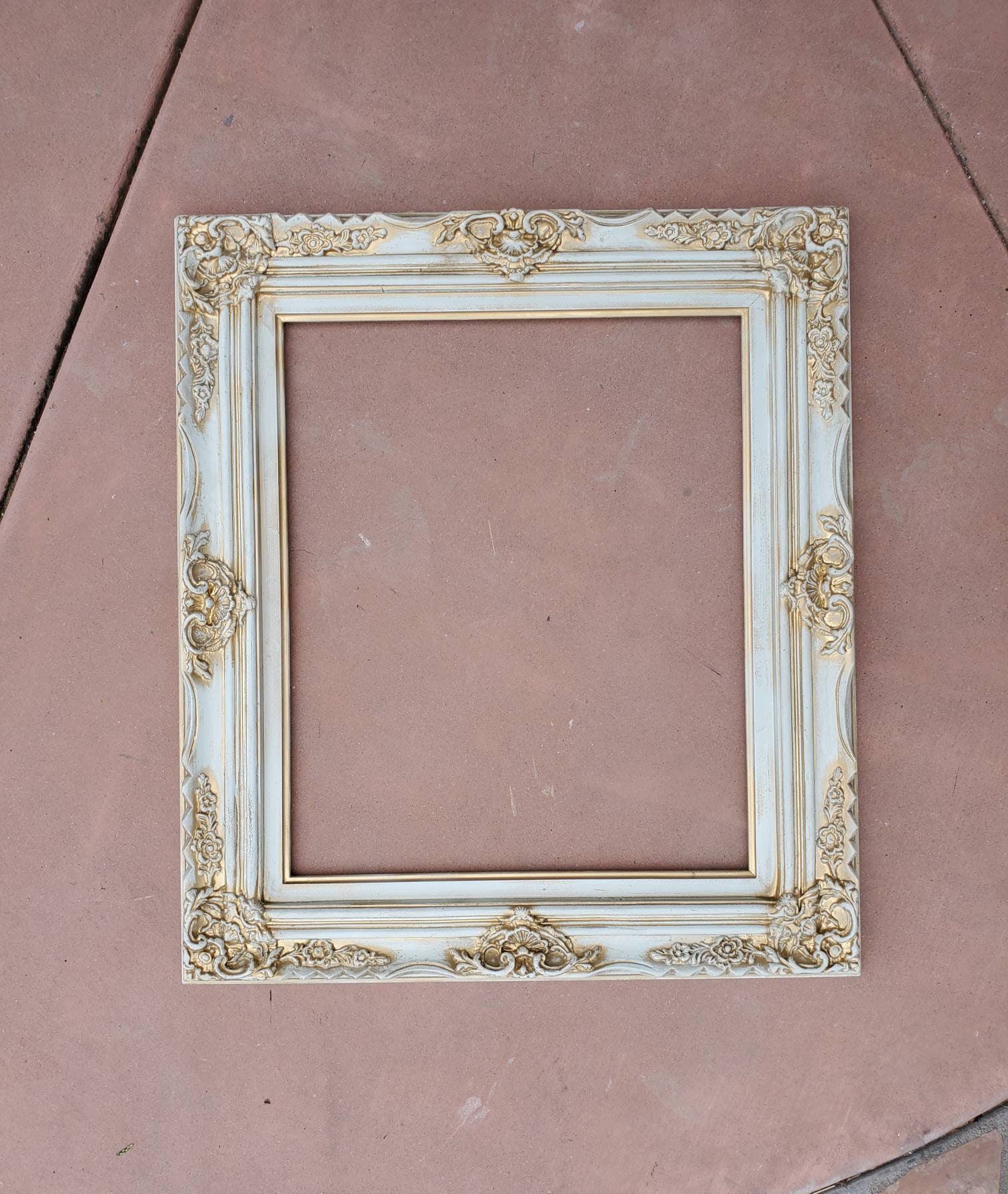 16x20 Distressed Shabby Chic Frames, Baroque Frame for Canvas, Frame for  Painting, Large Picture Frame, Ornate Vintage Frame, Wedding Frame 