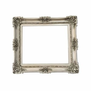 20x24 Cream Beige Distressed Picture Frame: Ornate Cottage Chic Wall Decor