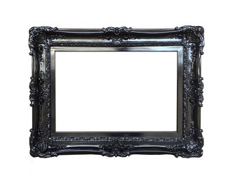 20x24  Large Picture Frame, Black Frames, Shabby Chic Ornate Wall Baroque Frame, Wedding Gift, Frames for canvas, Chalkboard, Dry Erase