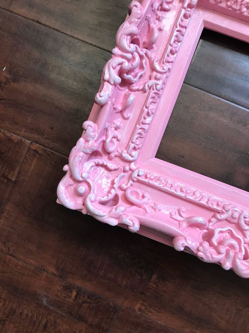8x10 Shabby Chic Pink Picture Frame Cottage Chic Frames Art Etsy