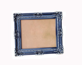 Elegant Navy Blue Baroque Picture Frame 12x16