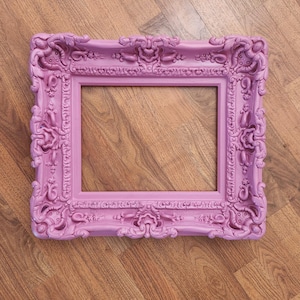 11x14 Ornate Pink Picture Frame: Baroque Style Wall Art