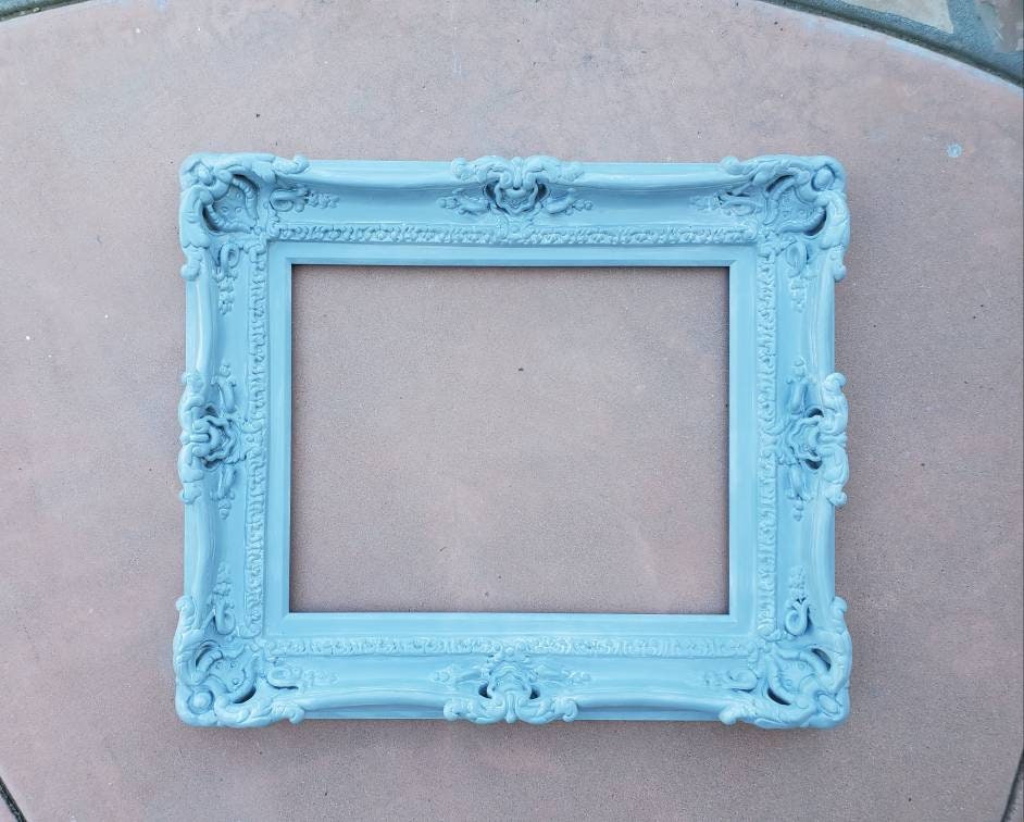 16x20 Baby Blue Picture Frame Shabby Chic Frame for Canvas or Etsy