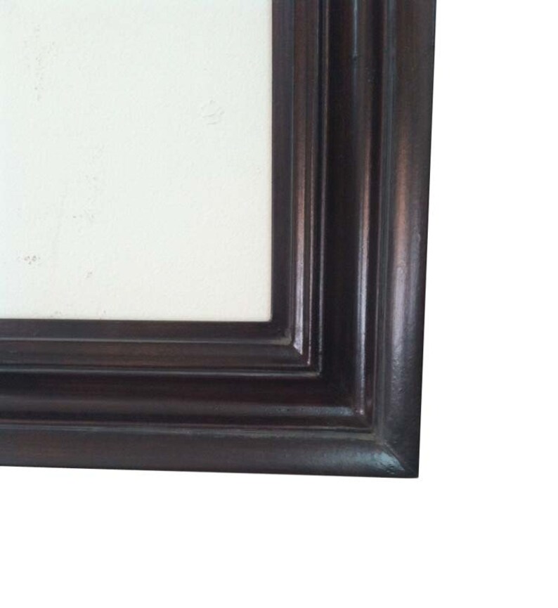 8x10 Dark Picture Frame Wood Frames Mirror Etsy