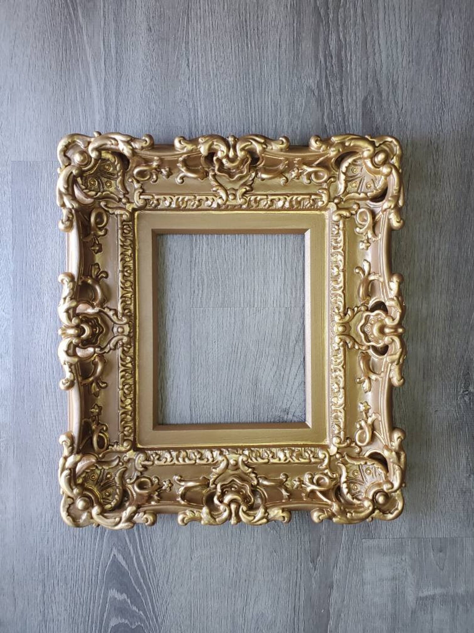 8x10 Brown Frame Baroque Style Picture Frame Art Frames Etsy
