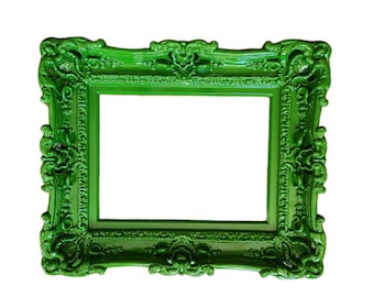 Ornate Green Picture Frame 12x16: Baroque Style Photo Frame