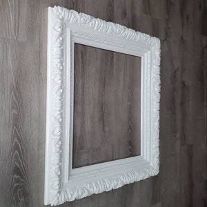 Large Picture Frame, White Frames, Shabby Chic Frame, Ornate Wall ...