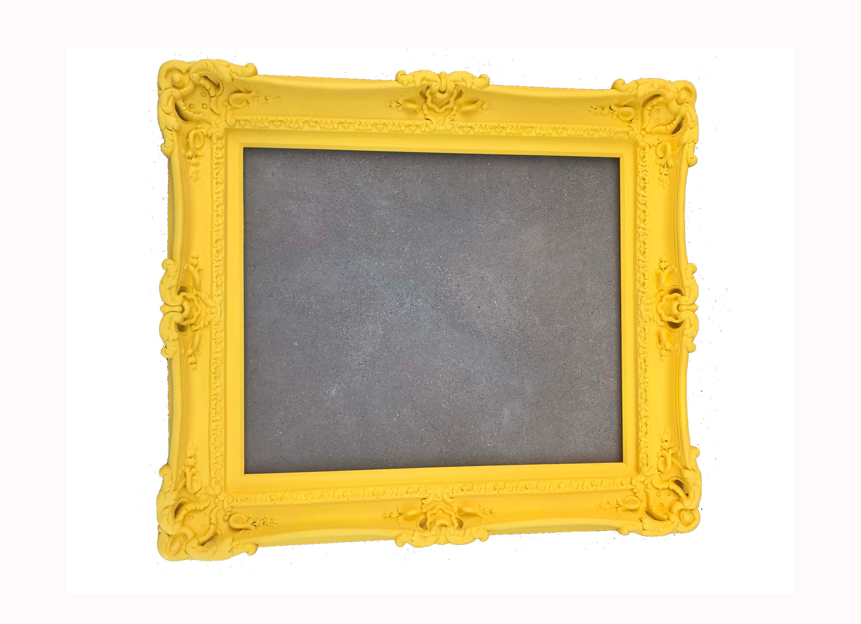 20x24 Large Yellow Picture Frame, Shabby Chic Ornate Wall Colorful Wall  Kids Décor, Children's Pictures, Canvas, Art, Chalkboard, Cork 