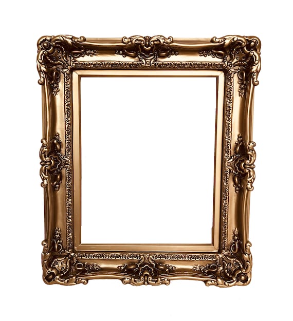 12x16 Vintage Bronze Picture Frame: Handmade French Baroque Style