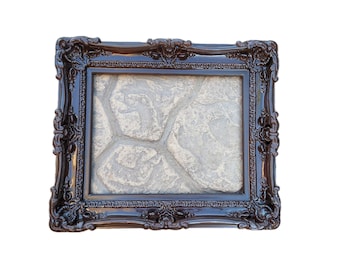16x20 Handmade Baroque Picture Frame, Antique Green with Gold