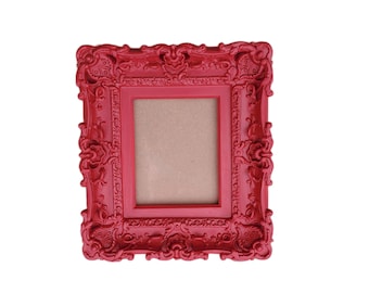 8x10 Raspberry Red Baroque Picture Frame: Ornate Wall Art