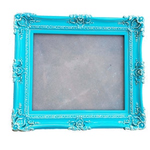 20x24  Turquoise Picture Frame, Baroque Frame, Ornate Wedding Decorations, Shabby Chic Frame, Office Wall Artwork, Photography, Fancy Frame
